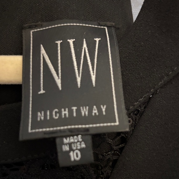 Night Way Collections Black Halter Mini Dress - Picture 2 of 5